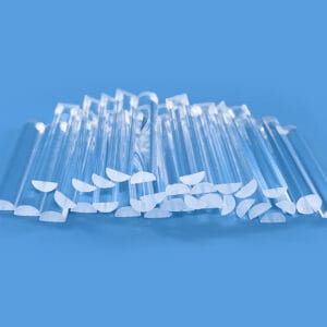 Quartz Rod 4 Quartz Semi-Round Rod