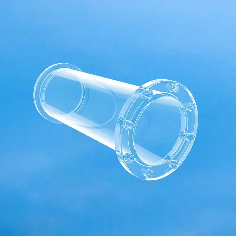 Quartz Flanges & Fused Silica Vacuum Components 9 Quartz flange pipes