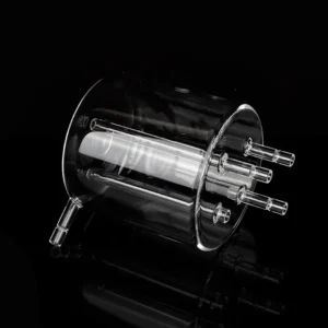 Semiconductor Industry 3 Custom Quartz Bubblers & Precision Fused Silica Gas Delivery Vessels