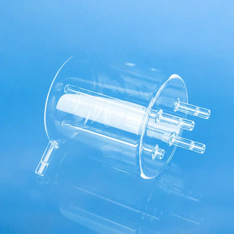 Perforated Quartz Wafer Baskets & Custom Fused Silica Process Carriers 6 Quartz source bottle