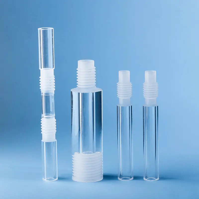Custom U-Shaped Quartz Glass Tubes & Fused Silica U-Bends 7 Quartz Tube with External Threads