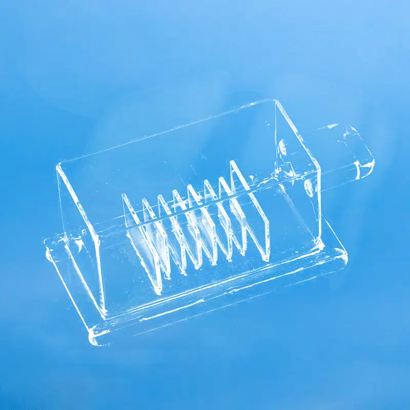 Perforated Quartz Wafer Baskets & Custom Fused Silica Process Carriers 7 Quartz wafer cleaning tank