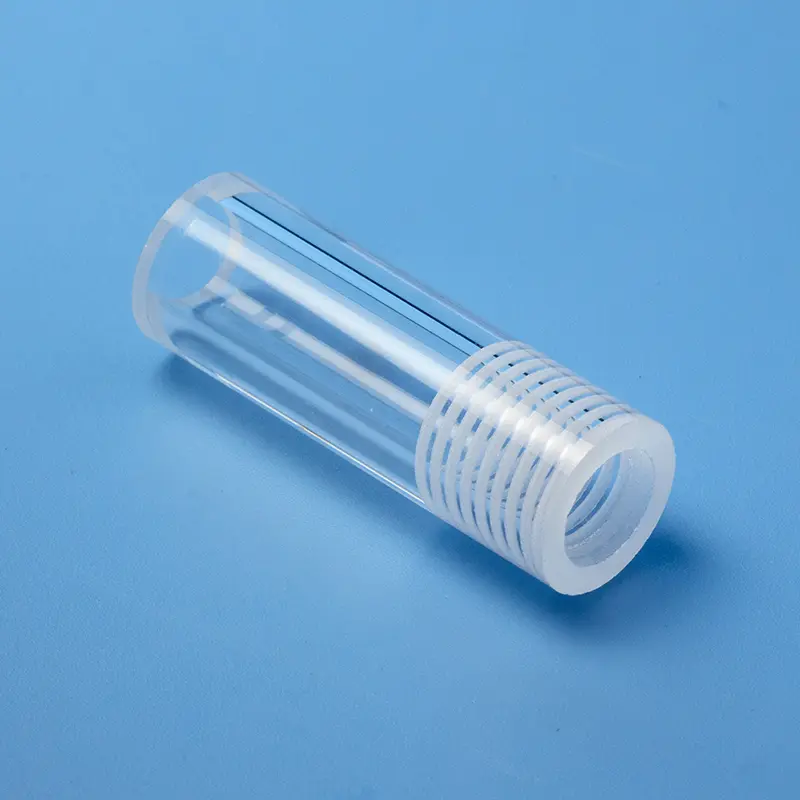 Custom U-Shaped Quartz Glass Tubes & Fused Silica U-Bends 9 Quartz Tube with Internal Threads