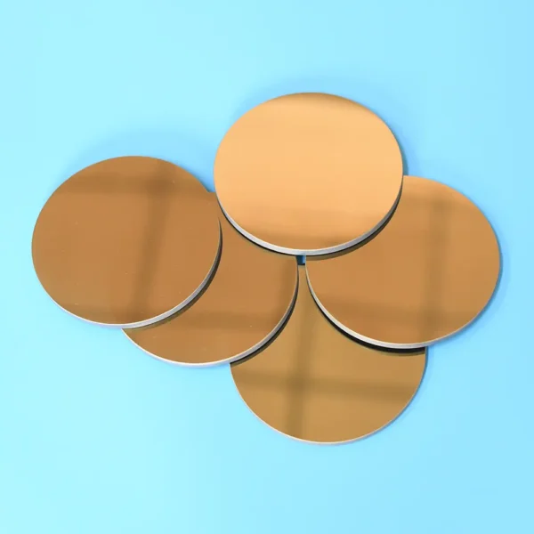 Circular Gold-Coated Disc