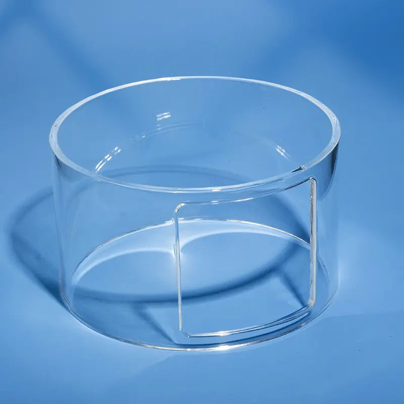 Custom U-Shaped Quartz Glass Tubes & Fused Silica U-Bends 14 Cutting Windows in Quartz Tube