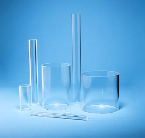 Large diameter quartz glass tube