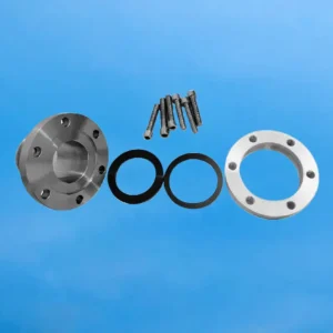 Alternative view of Custom Quartz Flanged Tubes, Fused Silica Vacuum Chambers & Process Assemblies